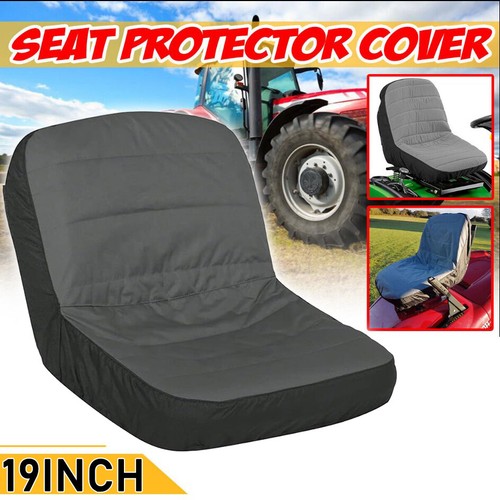 Ride mower seat cushion - on,