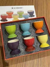 Le Creuset Set Of Egg Cups - New Unused - Same Day Dispatch
