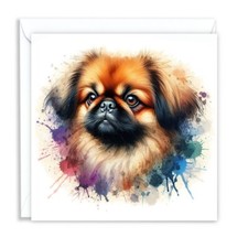 PEKINGESE DOG WATERCOLOUR