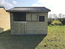 12ft x 16ft Wooden Stables Animal Horse Mobile or Static 25mm Cladding