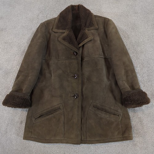 Vintage sheepskin coat jacket - vintage,