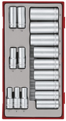 Teng tools socket - 3/8", set