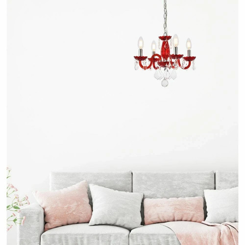 Pendant chandelier red - pendant, and