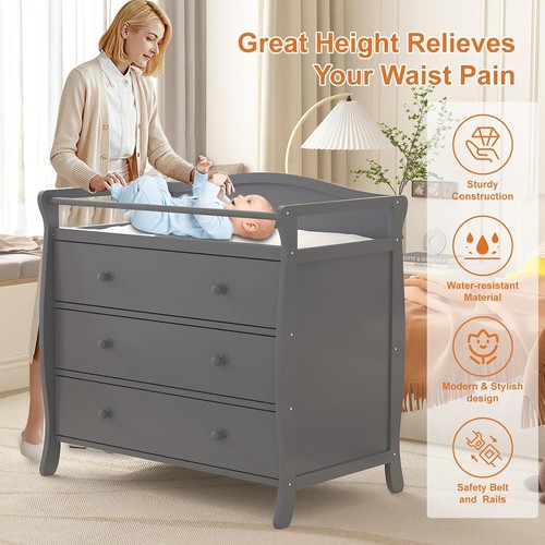 Wooden diaper changing - diaper,