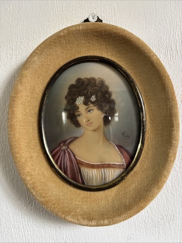 Miniature watercolour portrait - miniature,