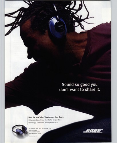 2002 vintage print bose - 2002, ad