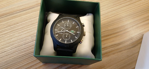 Mens lacoste watch black - mens,
