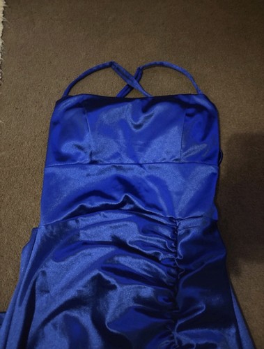 Royal blue formal dress cross - royal,