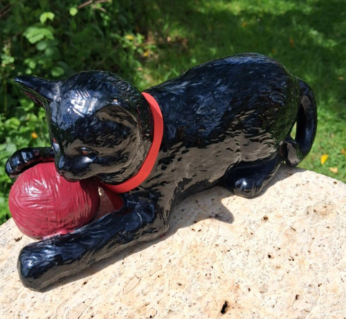 Vintage black cat - black,