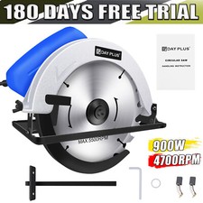 Electric Mini Circular Saw Handheld Tool Wood Tile Metal Blades Guide DIY Saws