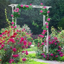 Sturdy Garden Arch Arbor Trellis Wedding Stand Yard Garden Climbing Vine Plants