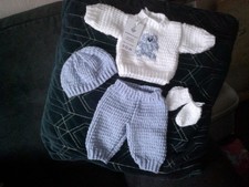 HAND KNITTED BABY DOLL CLOTHES