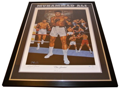 Muhammad ali signed framed - &,