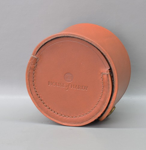 Hardy leather fly reel case - hardy,