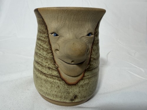 Muggins pottery ugly head - pottery,