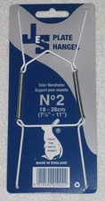 PLATE WALL HANGERS  strong  white wire  SIZE 2 (19-28CMS) ( 7.5 x 11 inch)