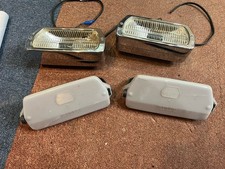 Vintage CIBIE Chrome Fog lamps  With Covers Ford , Jaguar Mercedes BMW  Etc