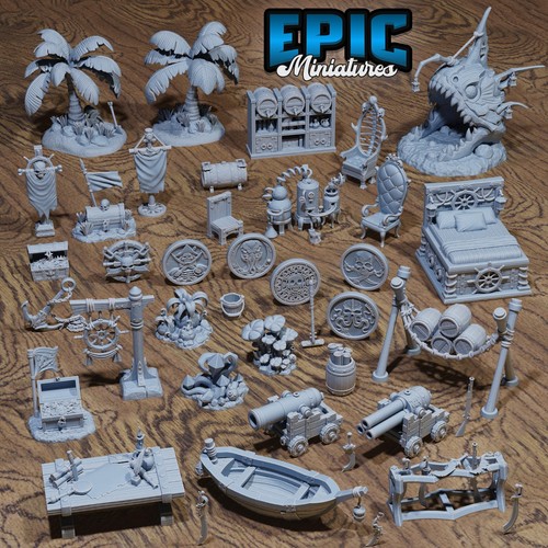 Pirate scenery dungeons - pirate, d&d