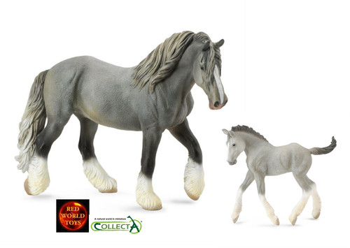 Grey shire mare and - grey,