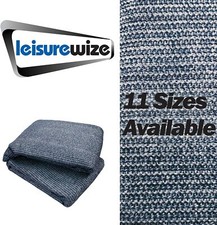 Breathable Caravan Awning Carpet Tent Groundsheet Garden Blue/Grey in 11 Sizes