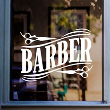 Barber Window Sticker Barbers