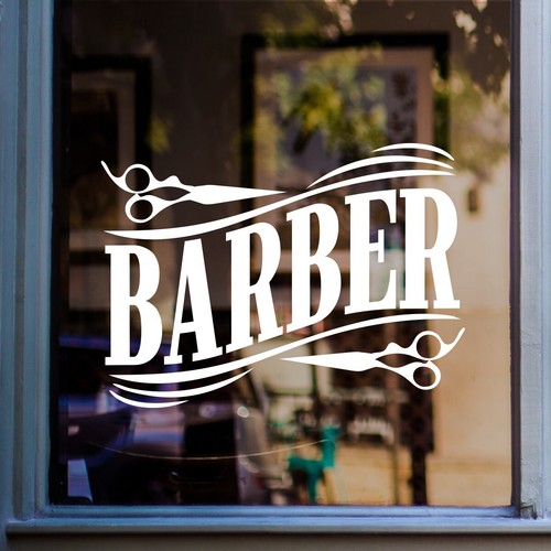Barber window sticker - barber,