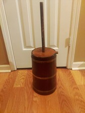 VINTAGE WOOD BUTTER CHURN