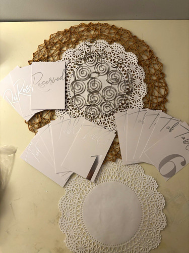 Wedding place card - place, holders