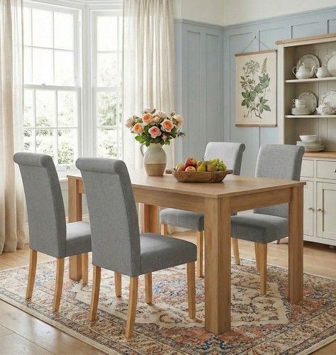 Dining table set - set,, oak