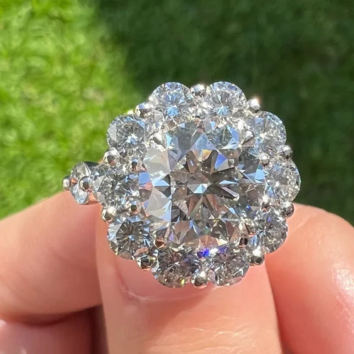 47ctw round moissanite bold - round,