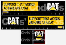 Code 3 Adhesive Vinyl Trailer Decals - CAT Finning - 1/50 1/76 1/148 1/87 1/64