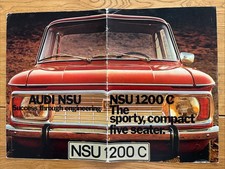 Vintage Brochure Audi NSU 1200