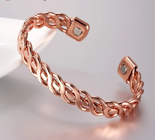 Pure copper magnetic bracelet - copper,