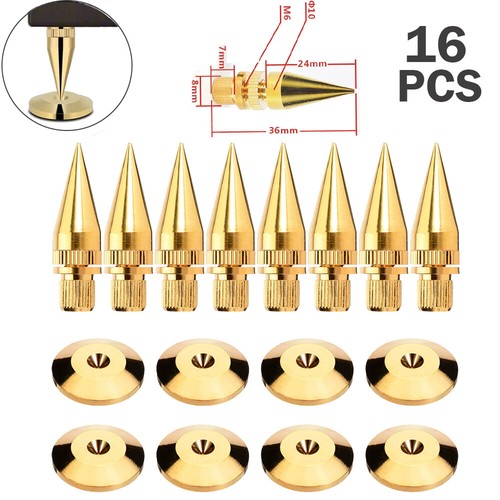 16pcs copper speaker spikes - 16pcs,
