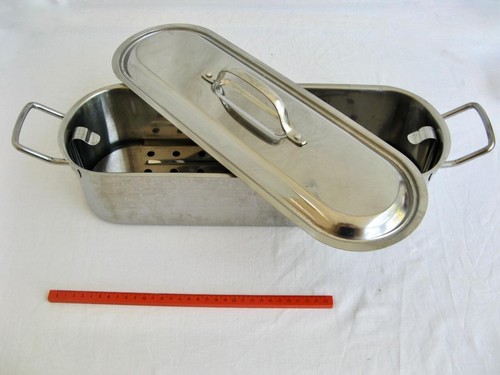 Fish kettle poaching pan lid - , &