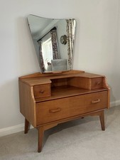 Vintage 1950’s G-Plan 3 Drawer Brandon Dressing Table with Original Mirror