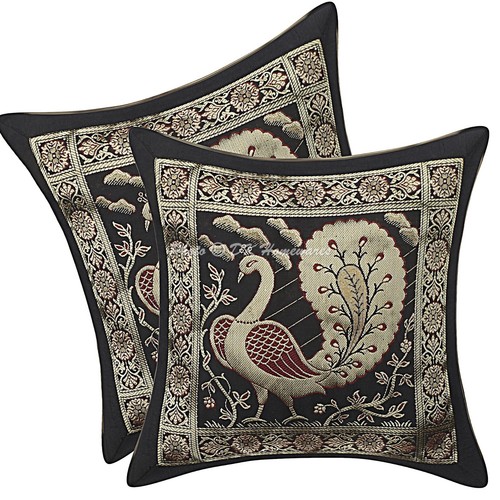 Peacock bohemian brocade throw - bohemian,