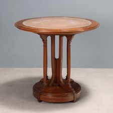 Antique Side Table Art Deco Mahogany Italy XX Century Original