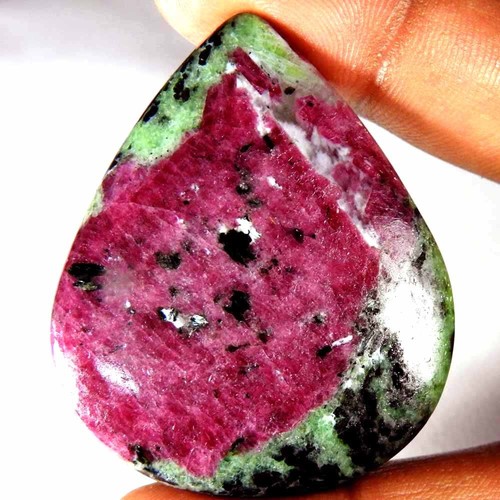 Large ruby zoisite pear - large,