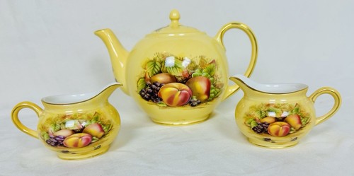 Aynsley orchard gold - orchard, teapot