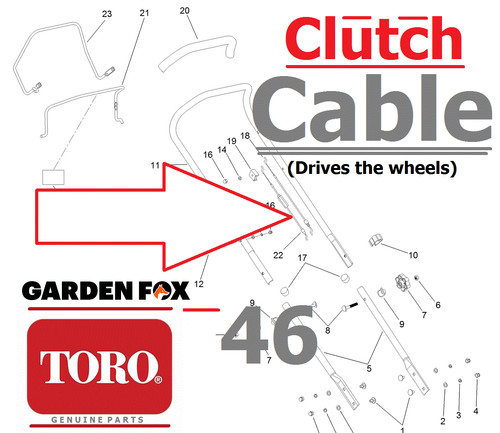 Genuine toro 46cm mower mdl - 46cm,