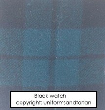 WW2 British Army Black Watch tartan patches badge backing Tam O Shanter cap  