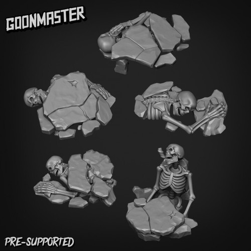 Crushed skeletons basing - skeletons,