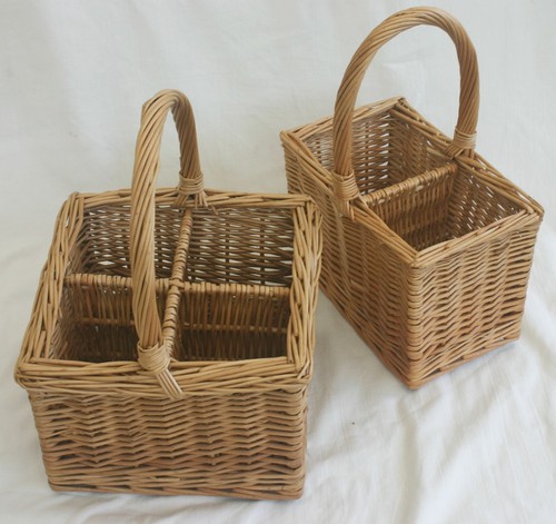 Woven wicker wine bottle - 2,