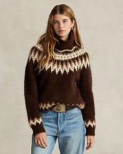 Ralph Lauren Brown Fair Isle