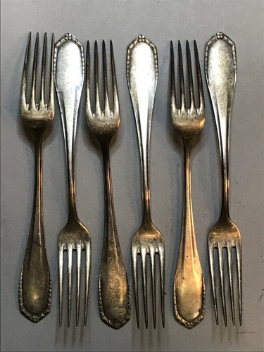 Silver plate dinner forks - silver,
