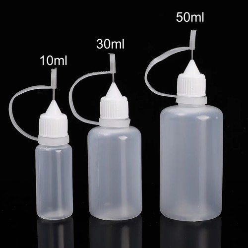 5pc needle tip plastic bottles - 5pc,