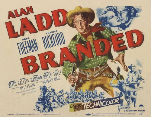 Branded 1950 starring - 1950 starring, alan