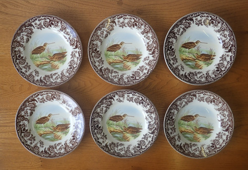 Spode woodland side plates - spode, x
