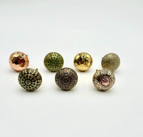 Knob pull brass moroccan - pull,